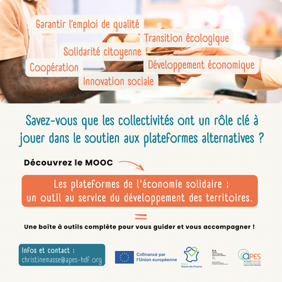 Un Mooc pour se former aux plateformes de l&rsquo;économie solidaire